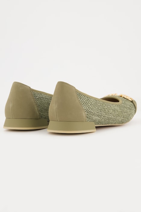 Caprice Ballerinas, Flechtoptik, Zierspange, Weite G