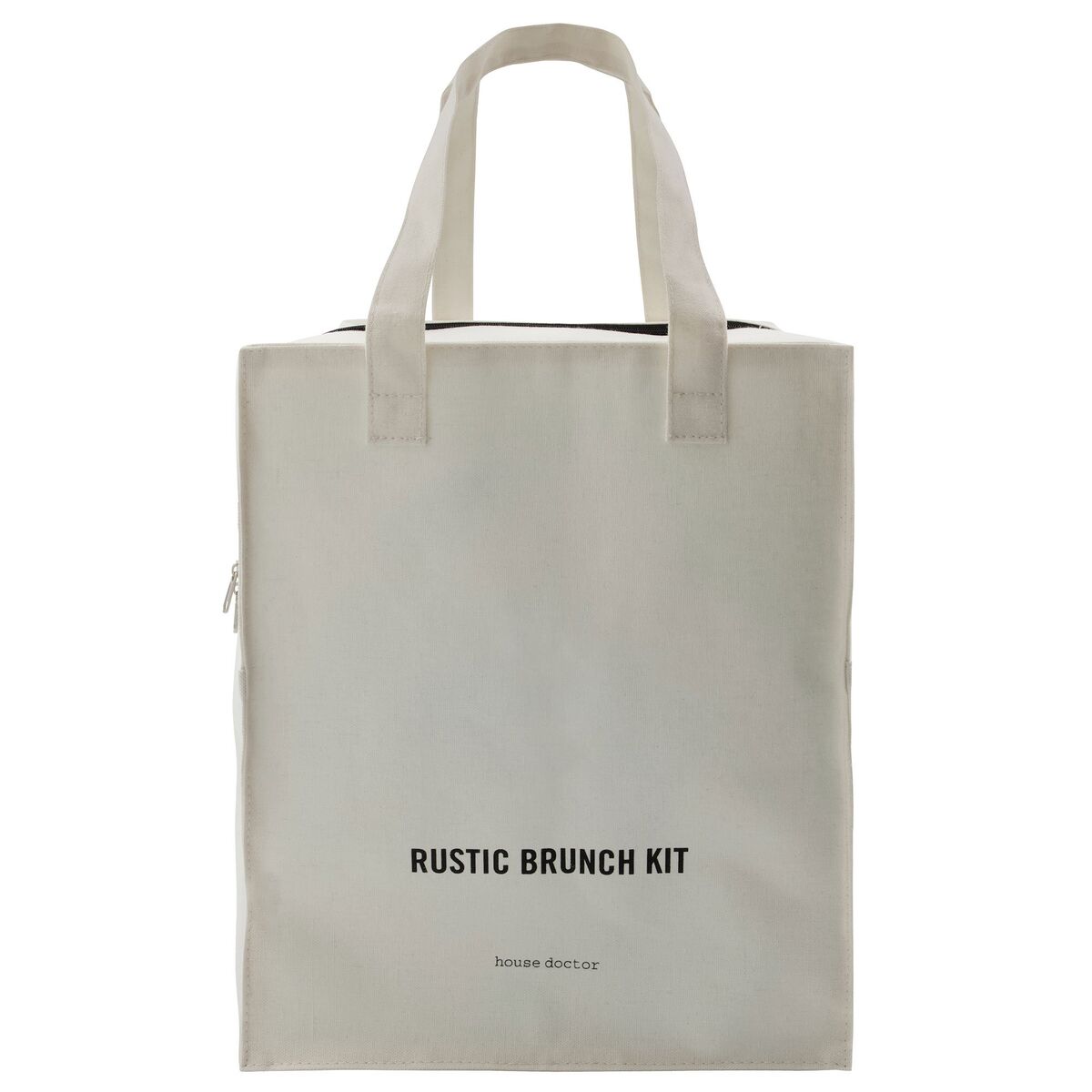 Rustikk brunchsett 16 deler, grå/blå