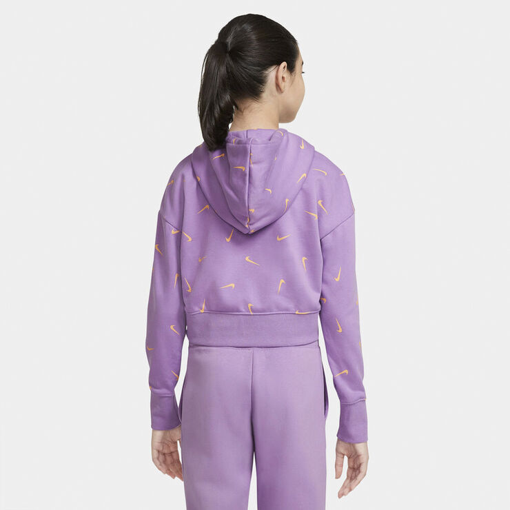 Nike Sportswear Cropped French Terry Haettetroje Lilla