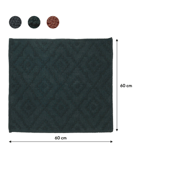 Sealskin badmat aztec 60x60cm donkergroen