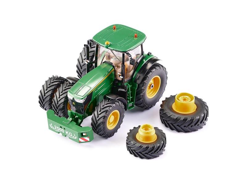 Siku Traktor John Deere 7290R Doppelreifen, mit Controller Siku Control Traktor mit Bluetooth Fernsteuerung