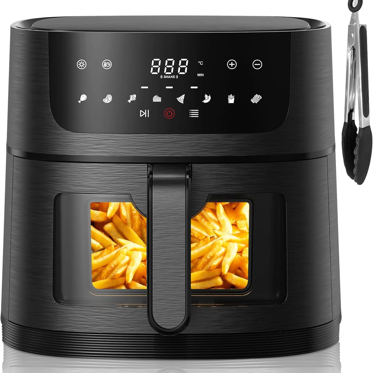 Friteuse sans Huile de 8L avec 8 Programmes 1800W noir Vendos85