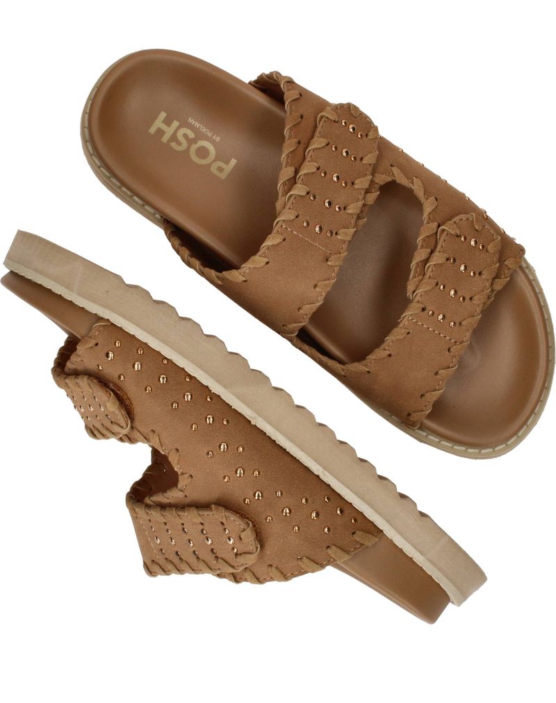 POSH by Poelman Slippers Beige Dames