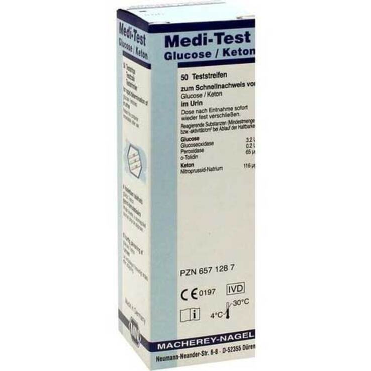 Medi Test Glucose / Keton Teststreifen, 50 St