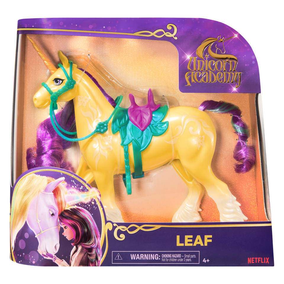 Unicorn Academy eenhoorn figuur Leaf - 28 cm