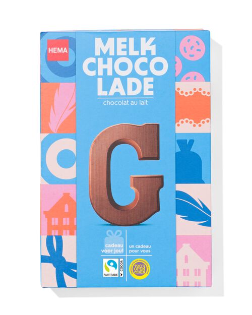 lettre G en chocolat au lait 140g