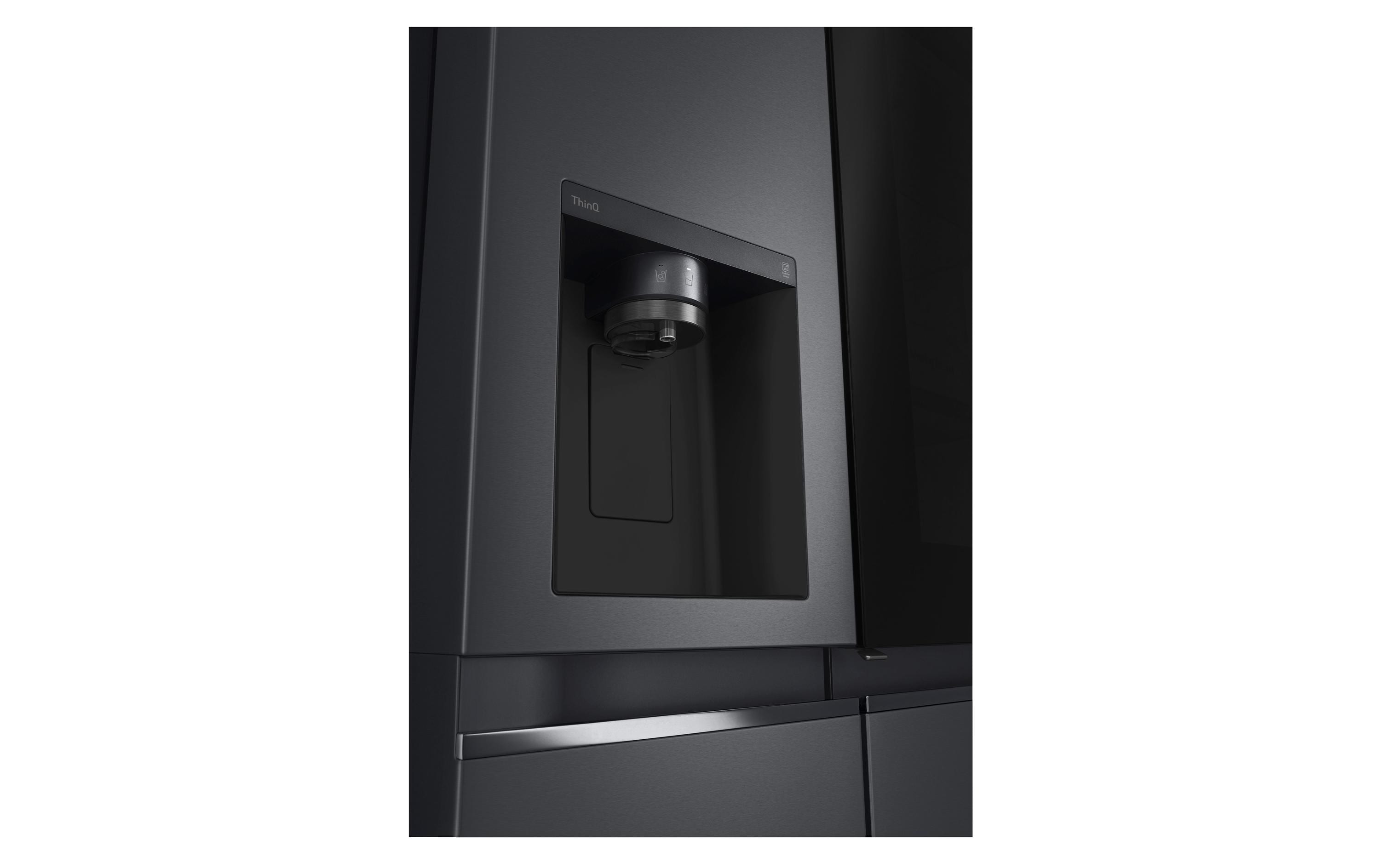Foodcenter GSXV91MCLE Matte Black<br>Side by Side Kühlgerät mit Fenster und Innenbeleuchtung