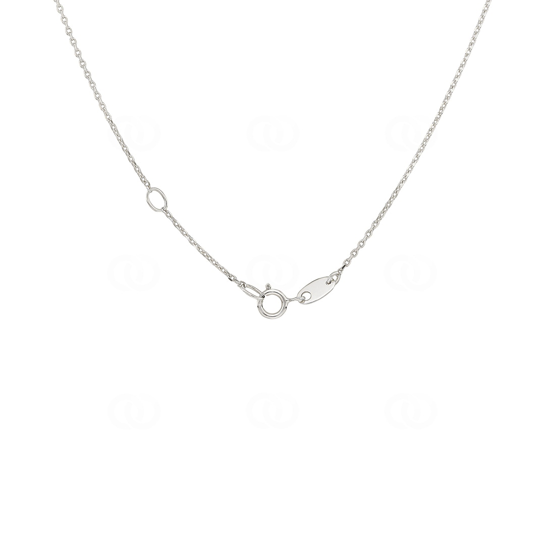 Collier 750/18 K Weissgold mit Farbsteinen