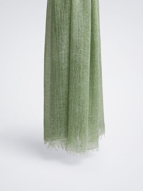 Pashmina com Lã - Verde