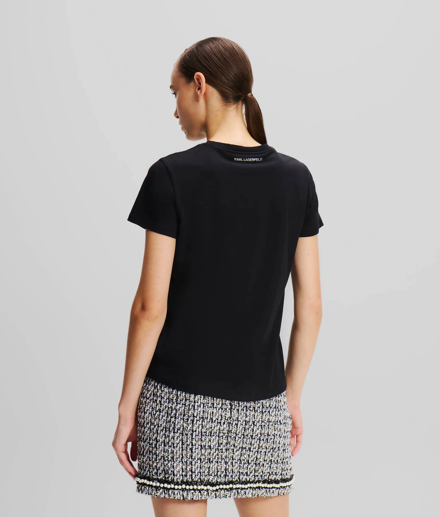 T-SHIRT EN BOUCLÉ KARL SIGNATURE