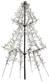 Kerstboom - 135 cm - Metalen - Warm-Witte LED Lampjes - Slimme Timer