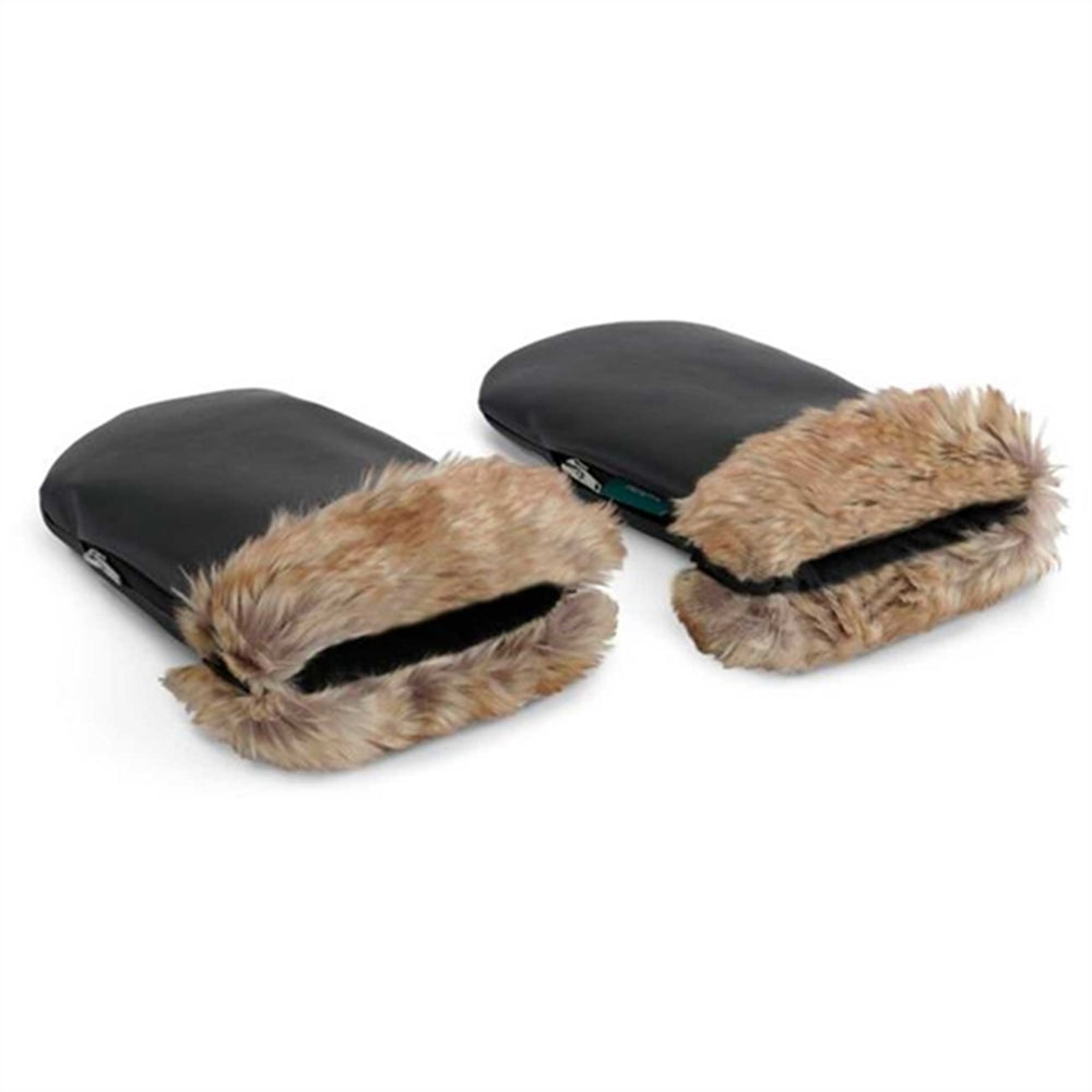Østerbro Barnevogns Handske Faux Black Fur
