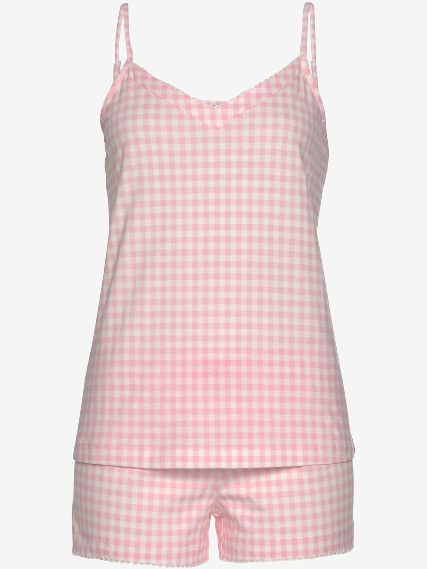 Pyjama court avec rayures discrètes