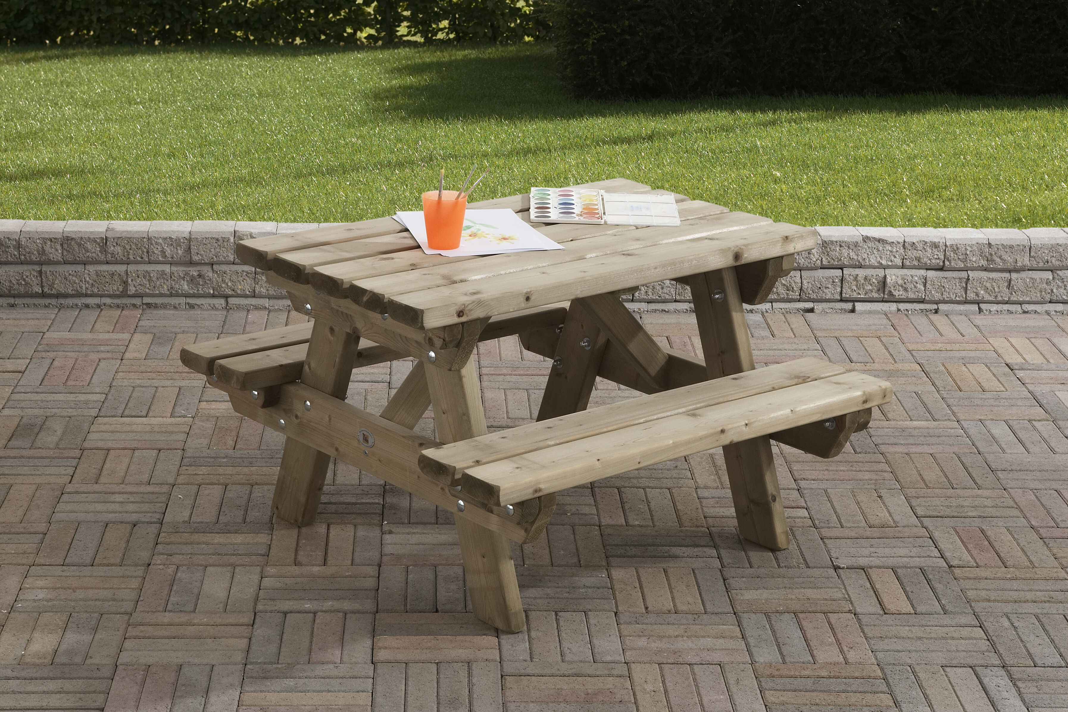 Talen   - Kinderpicknicktafel - 55x90x90 cm