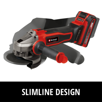 Einhell 18V slijptol / haakse slijper 125mm TE-AG 18/125-2 LI incl 4.0Ah accu en lader