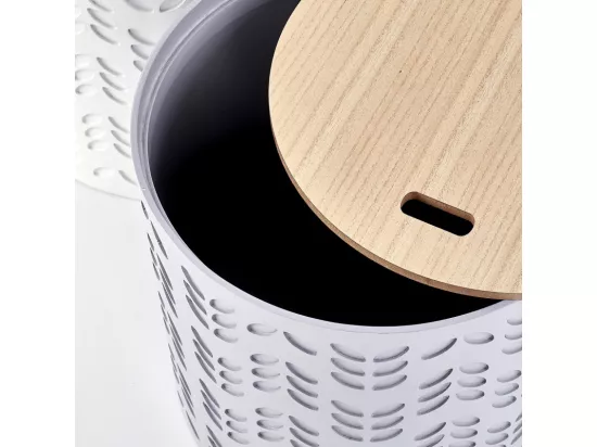 Ensemble de deux tables d'appoint avec espaces de rangement LAPETUS