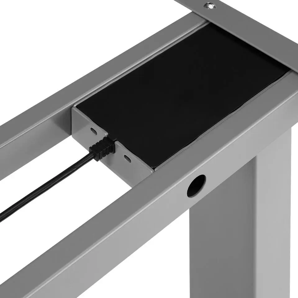 TecTake® Elektrisch In Hoogte Verstelbaar Bureau - Metalen Frame - Grijs