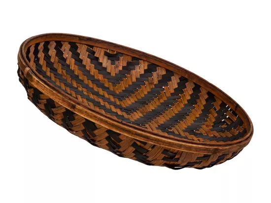 Plateau en bambou marron d45x8,5h