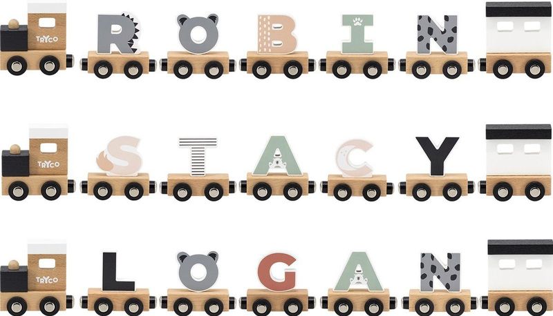 Tryco - Houten Gekleurde Lettertrein - Letter L