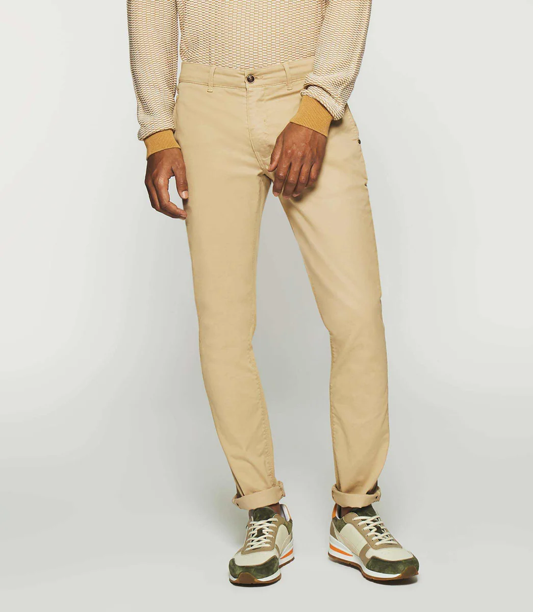 Pantalon slack slim beige PACHELOR