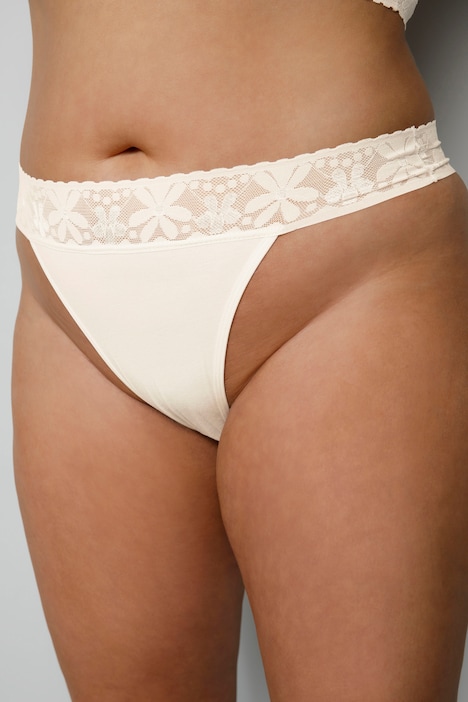 Strings, 2er-Pack, breiter Spitzenbund