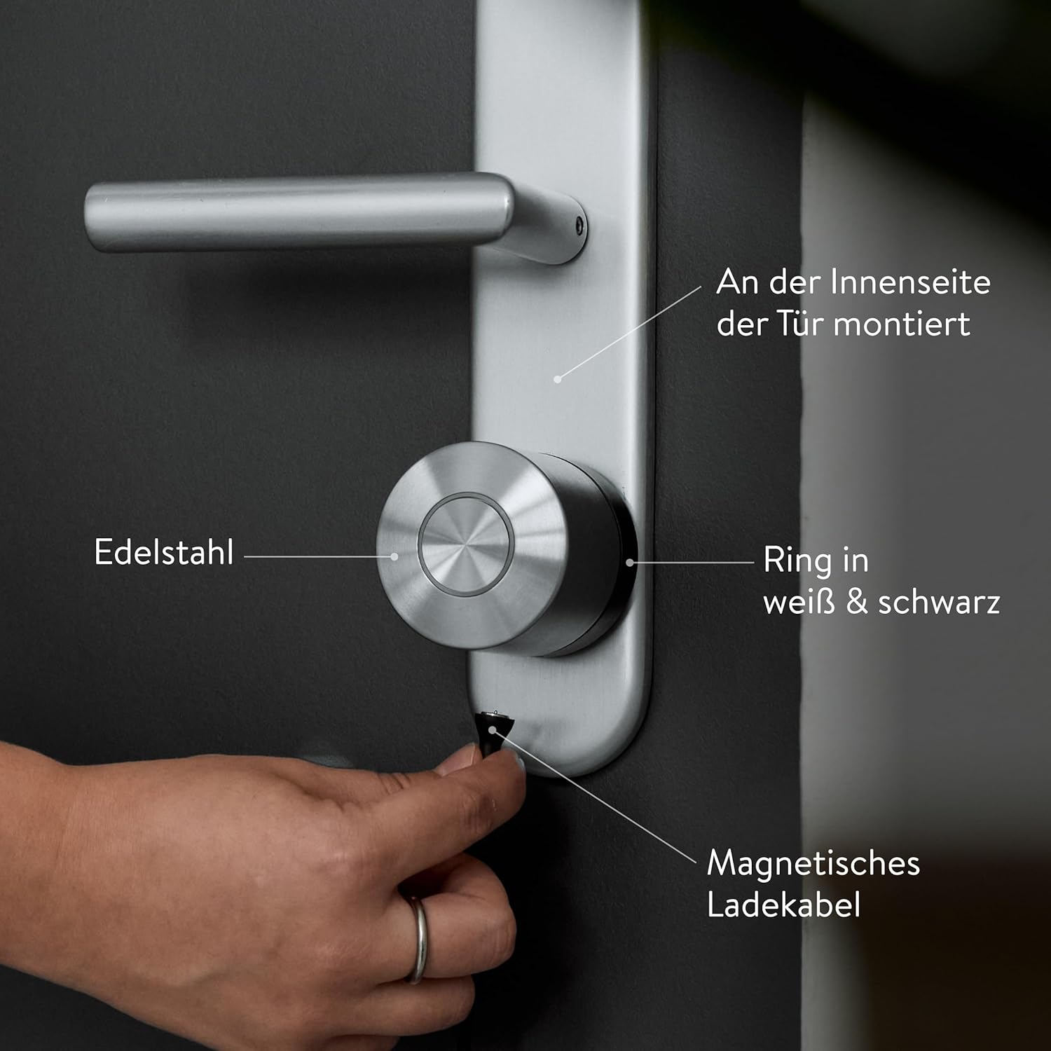 Nuki Smart Lock Ultra, elektronisches Türschloss mit Bluetooth, WLAN & Matter, für mühelose Integration ins Smart Home, Tür entsperren über Fernzugriff, mit 3 verschiedenen Sperrmodi