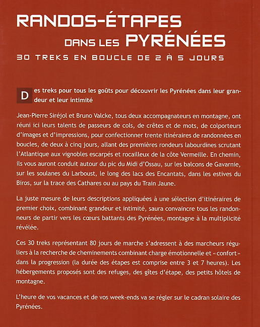 RANDO EDITIONS - RANDOS ETAPES DANS LES PYRENEES