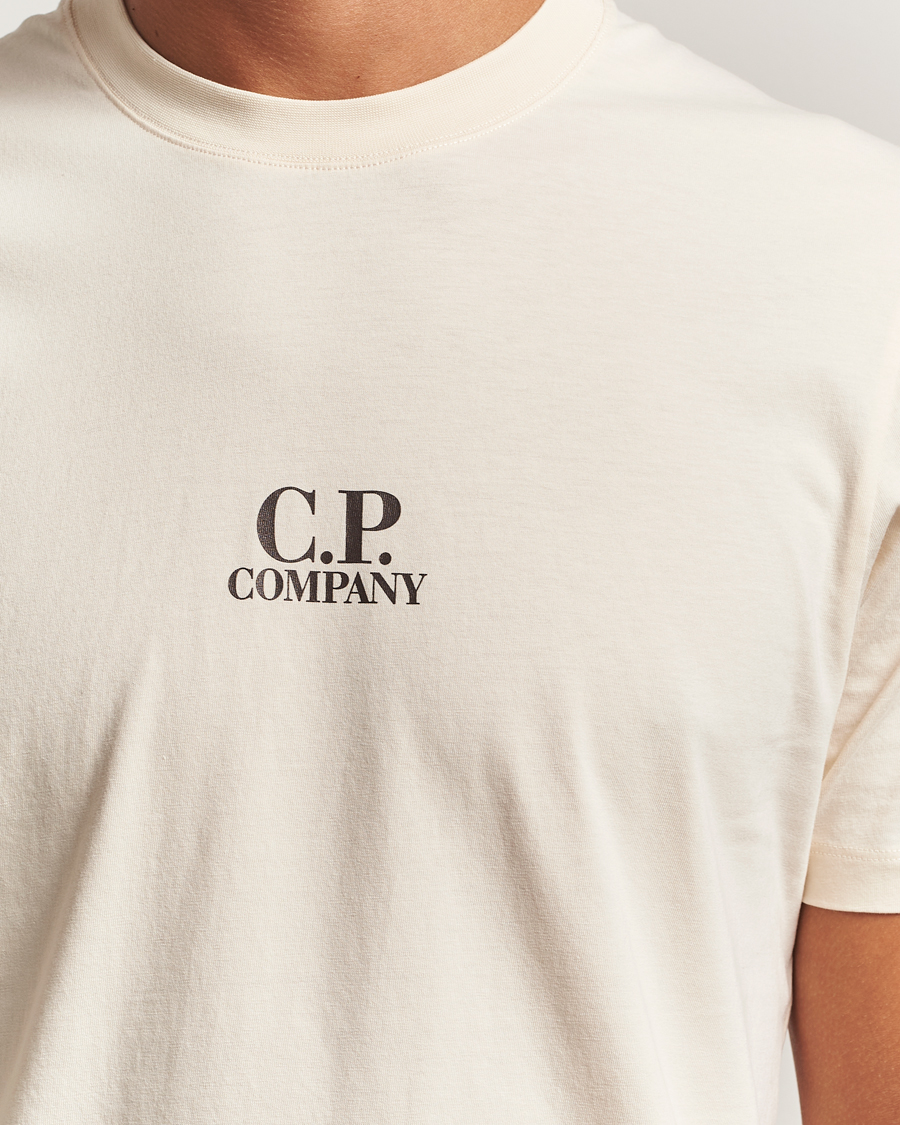 C.P. Company Jersey Back Logo T-Shirt Cream