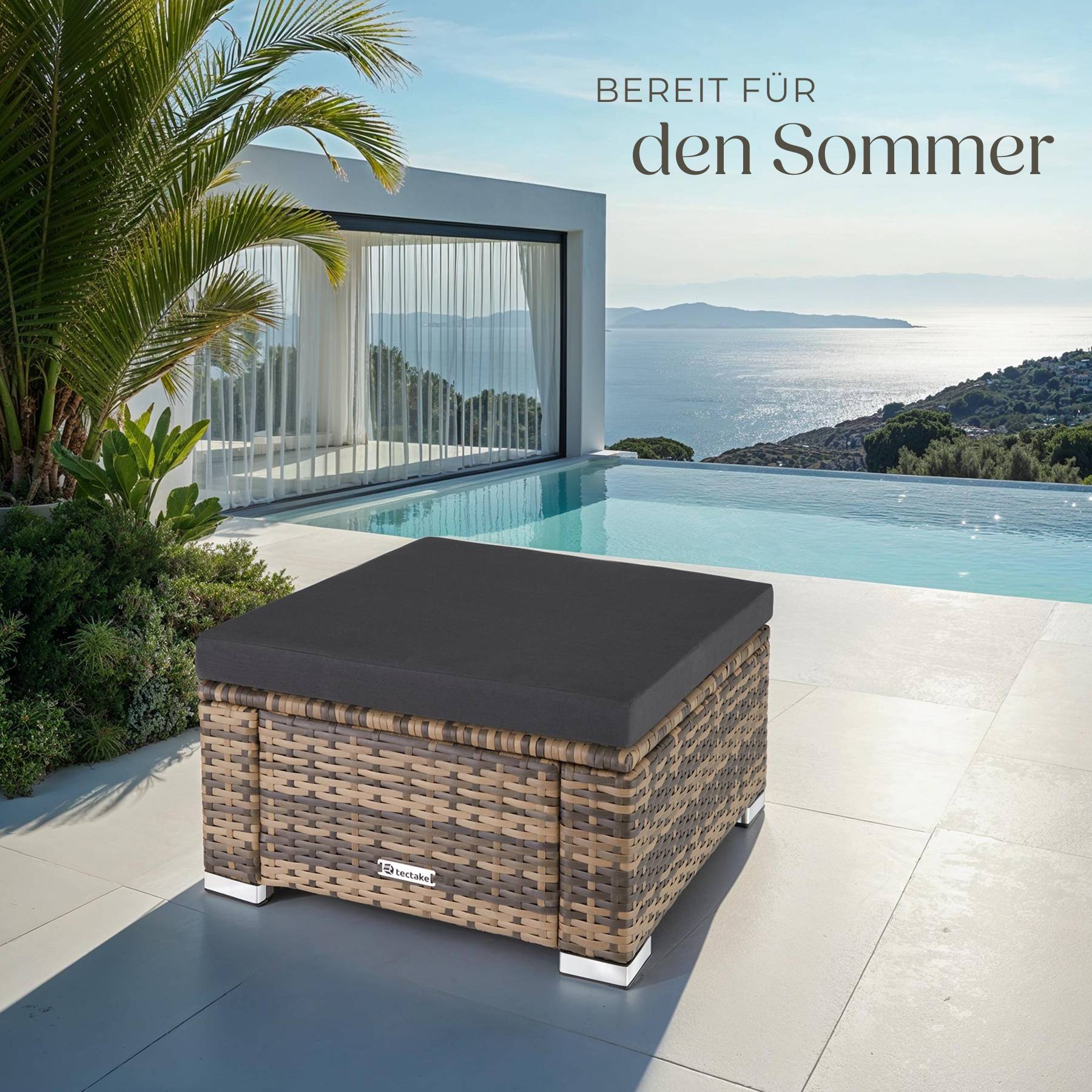 Rattan Sitzhocker Bitonto