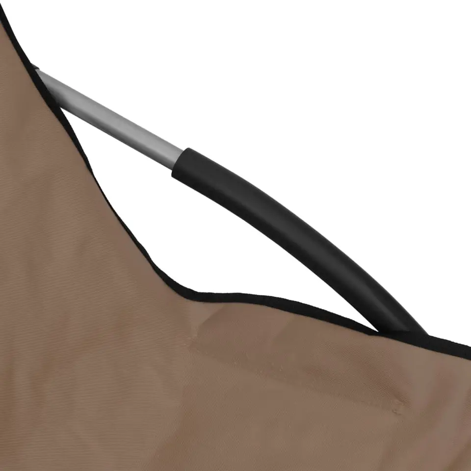 vidaXL - Campingstoel - Taupe - Stof - 2 stuks