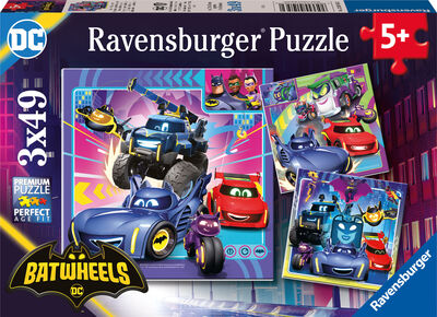 Ravensburger Batwheels Puslespill 3x49 Brikker