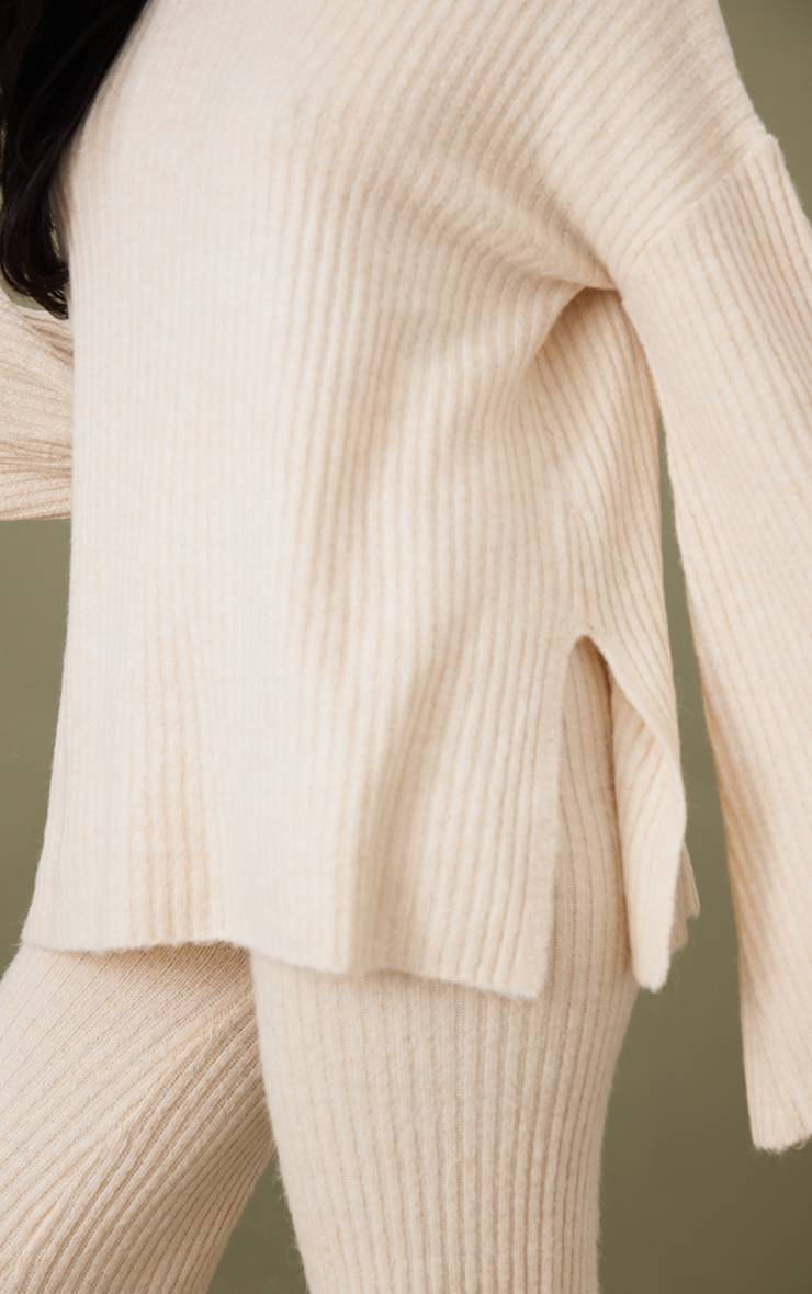 Avoine Synthétiquell Oversize En Maille Côtelée Luxe Tall