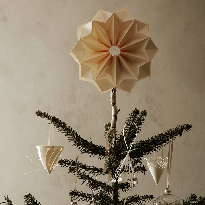 Ferm Living - Papierstern, off-white