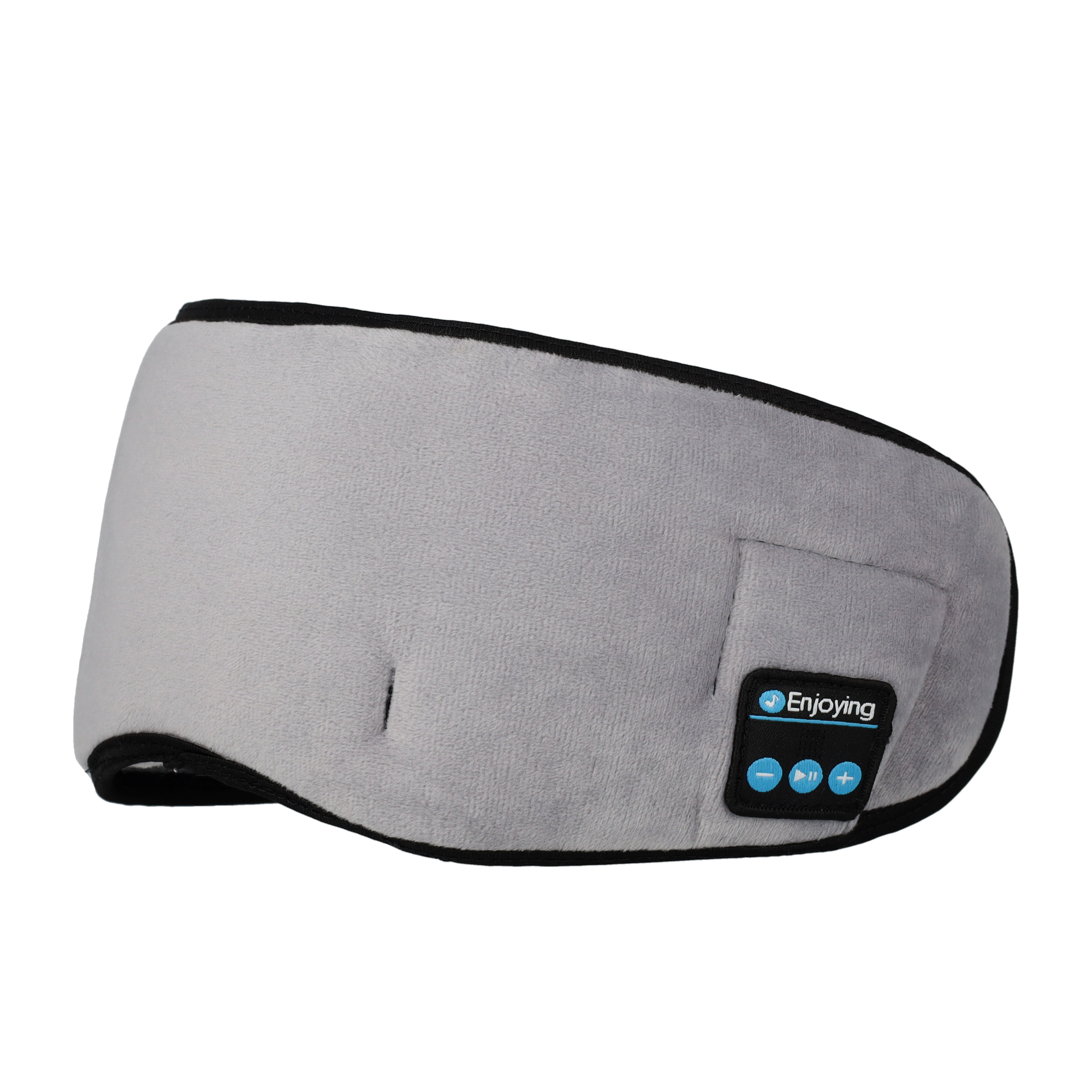 Elastische USB Augenmaske Musik Schlafmaske Bluetooth Augenbinde - Grau