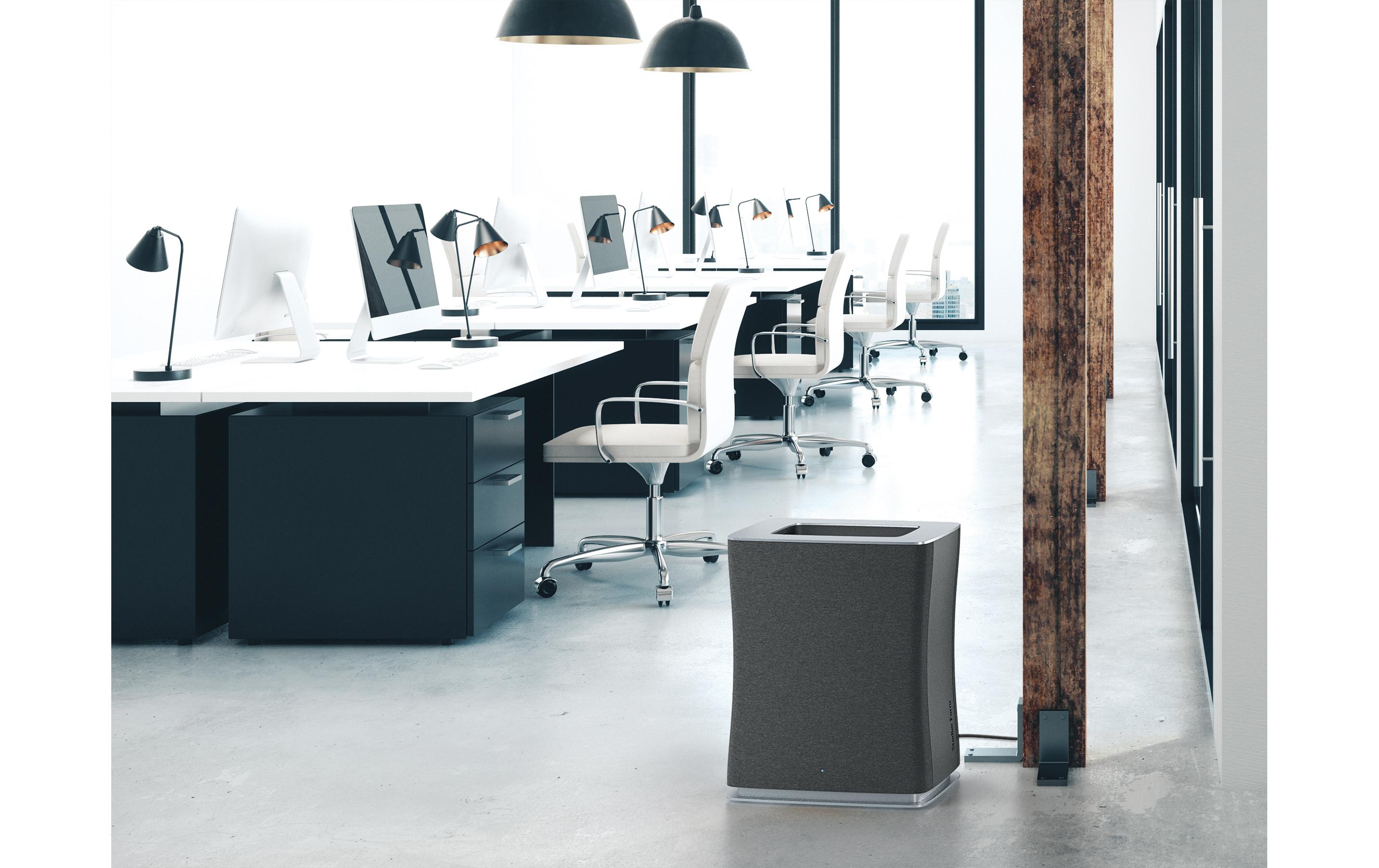 Luftreiniger Roger big 294 m²<br>Grossraum-Luftreiniger mit WLAN- und App-Unterstützung sowie Transportrollen