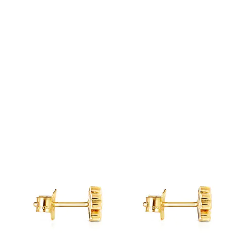 Brincos TOUS Good Vibes Gold Clover
