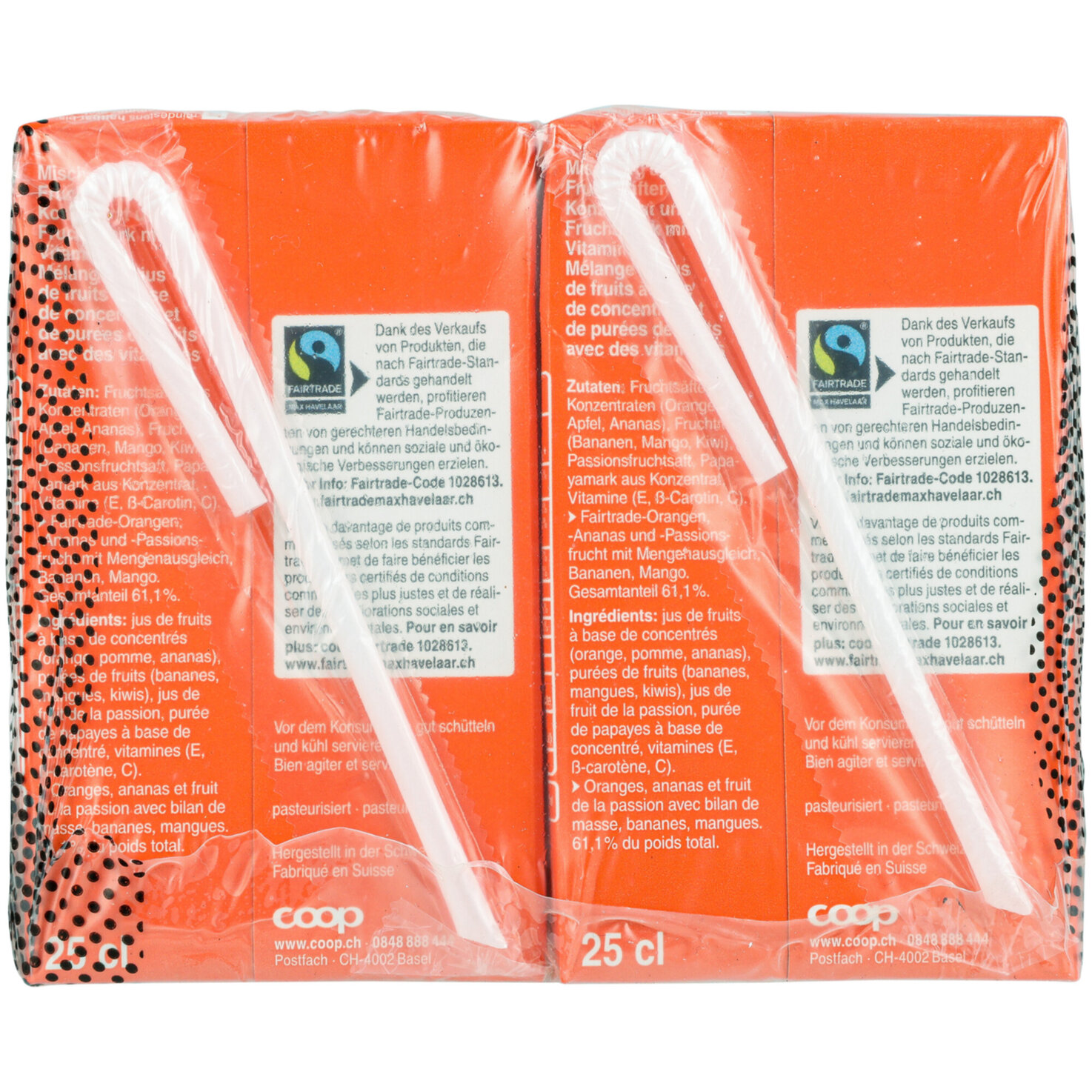 Fairtrade Multivitaminsaft 4x25cl -100cl