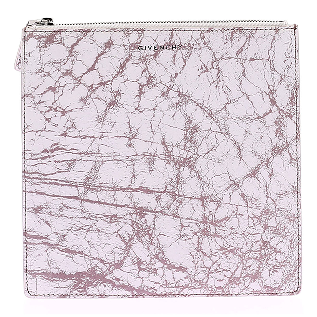 Givenchy Pochette en Cuir effet craquelé rose - Neuf sans étiquette - 19x19 cm