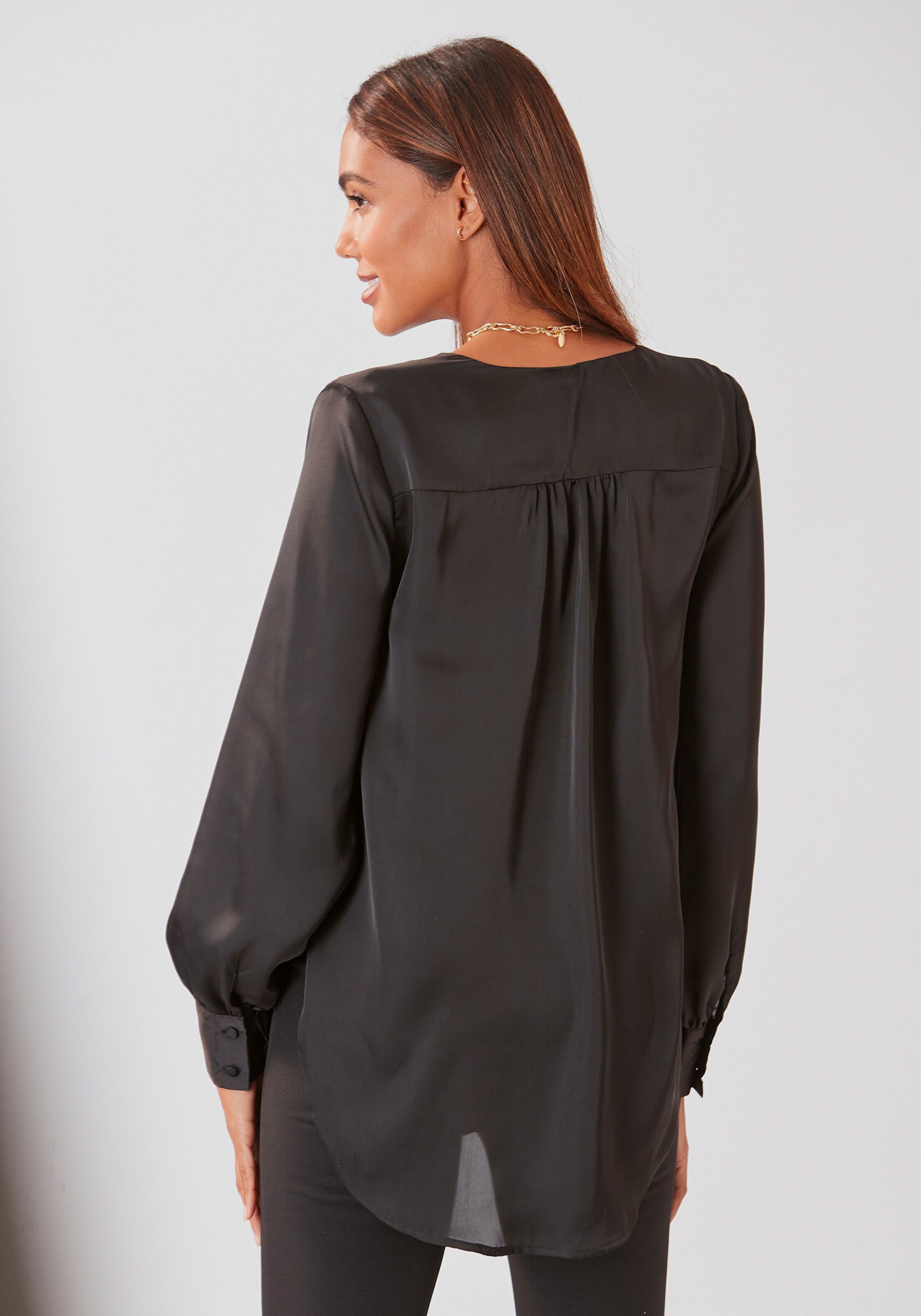 Satinbluse