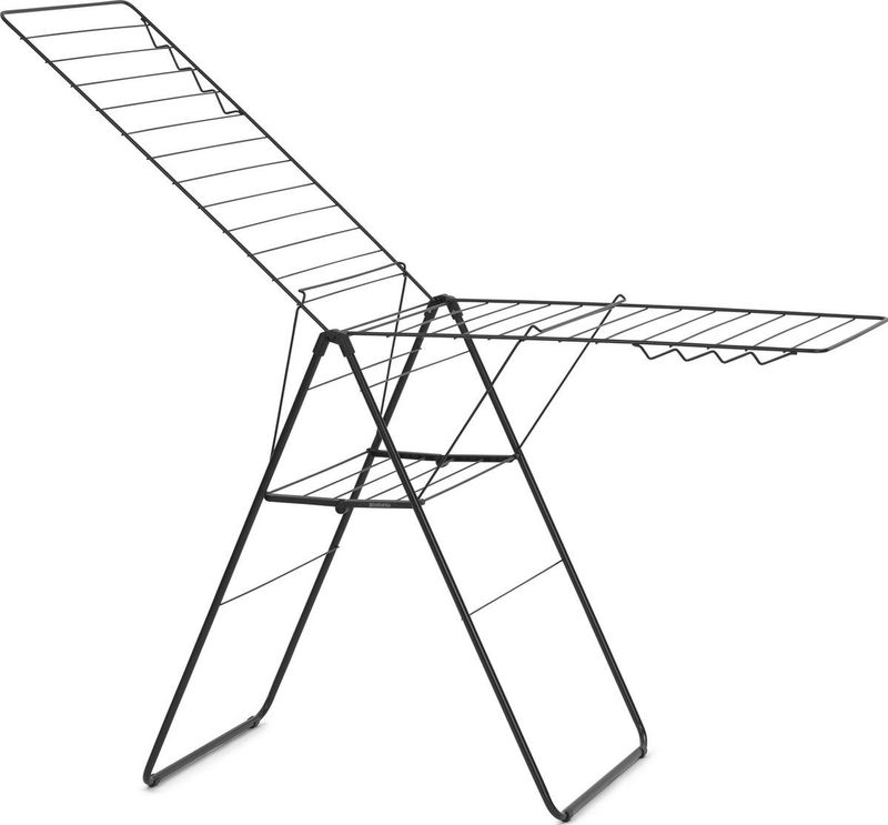 Brabantia HangOn Droogrek 25m - Inklapbaar Wasrek - Matt Black