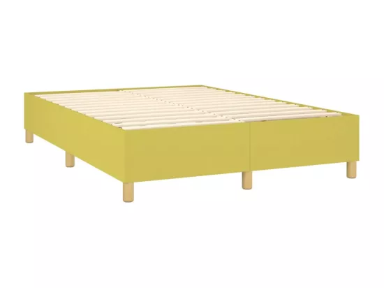 Sommier tapissier Vert 140x200 cm Tissu