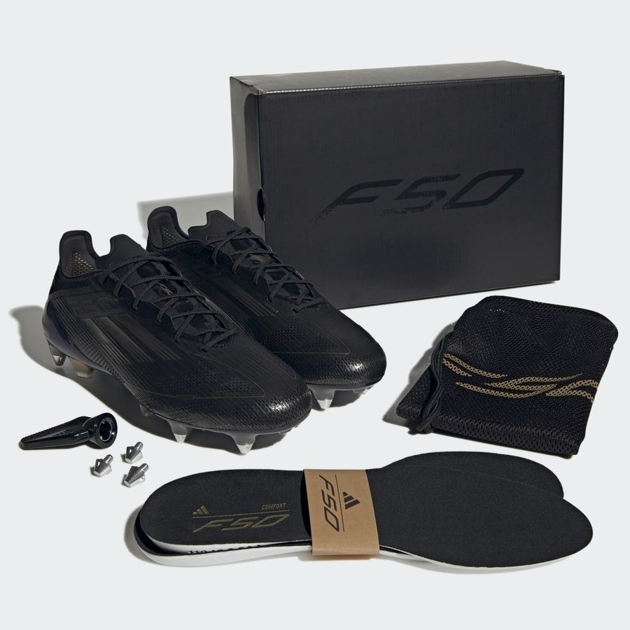 adidas F50 Elite SG Dark Spark - Noir/Argenté/Doré