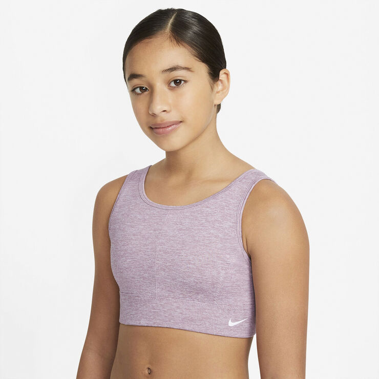 Nike Dri Fit Swoosh Luxe Sports Bh Lilla