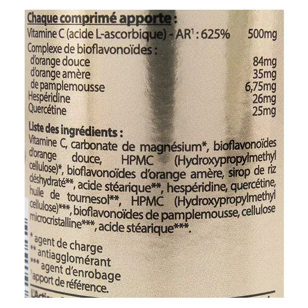 Vit'all+ Complexo de Vitamina C 500 mg, 50 comprimidos sulcados