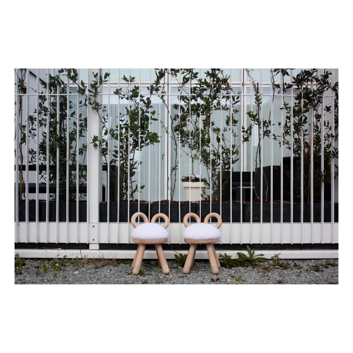 EO Chaise Mouton en chêne et hêtre par Takeshi Sawada | Blanc