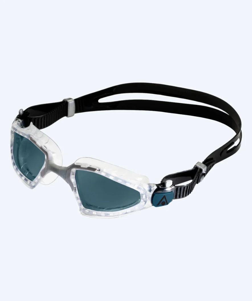 Aquasphere motions svømmebriller - Kayenne Pro - Sort/klar (Smoke linse)