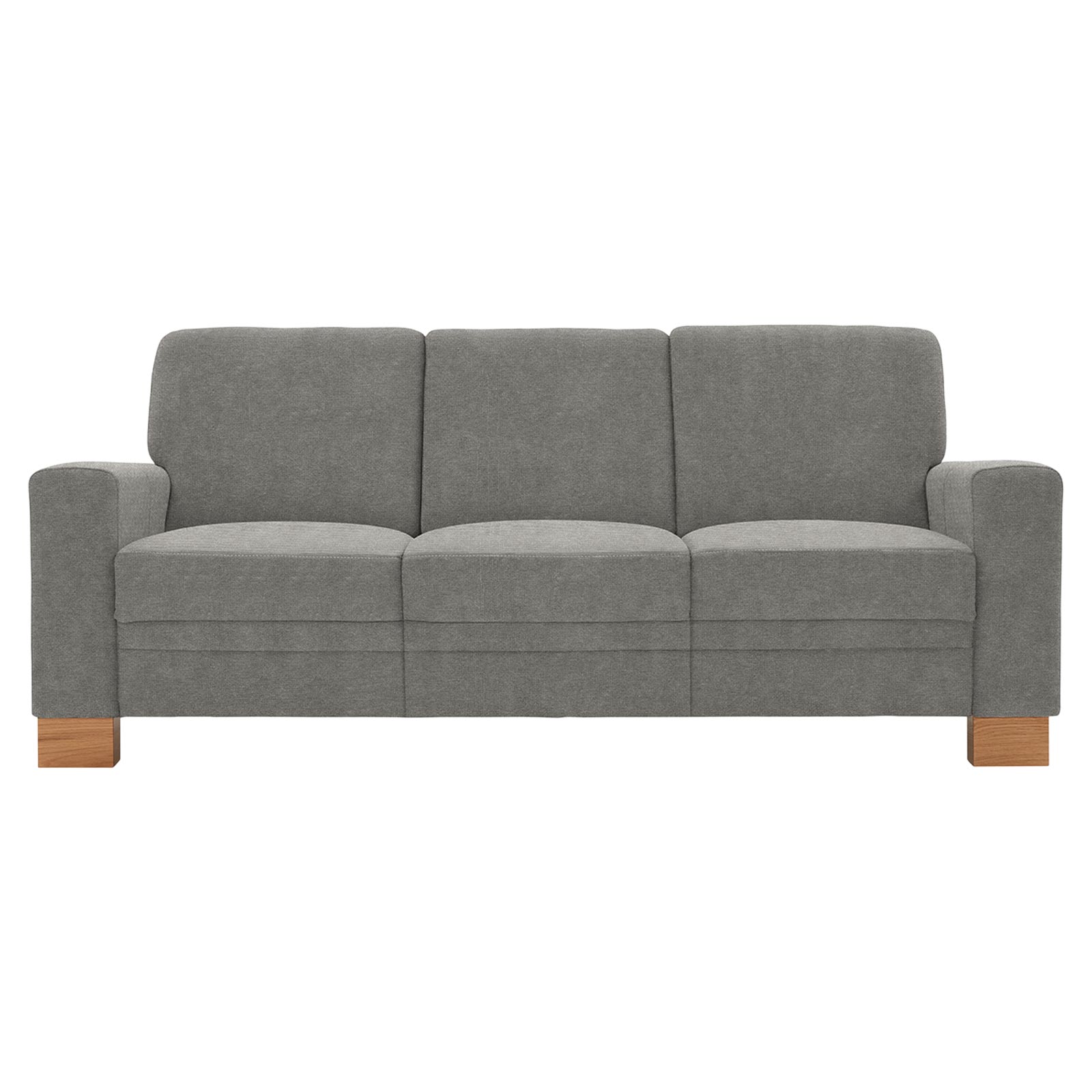 polsterpower 3-Sitzer-Sofa - Belle silver - Basismodell