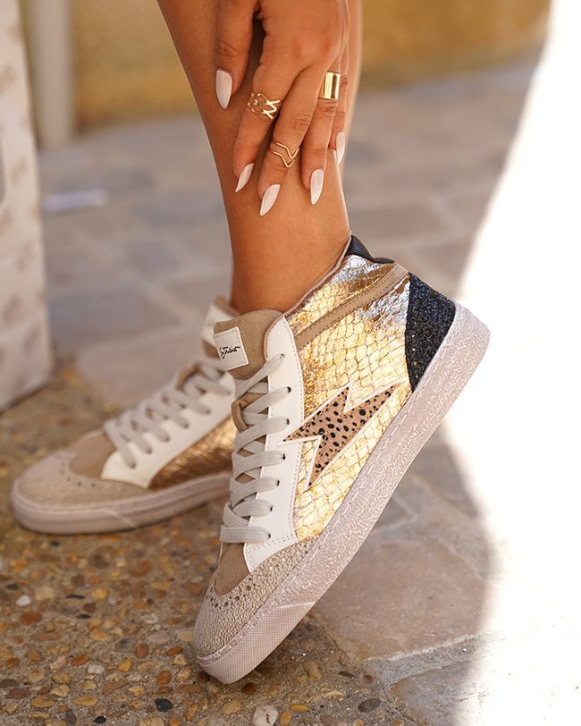 Basket femme léopard montante - Cara