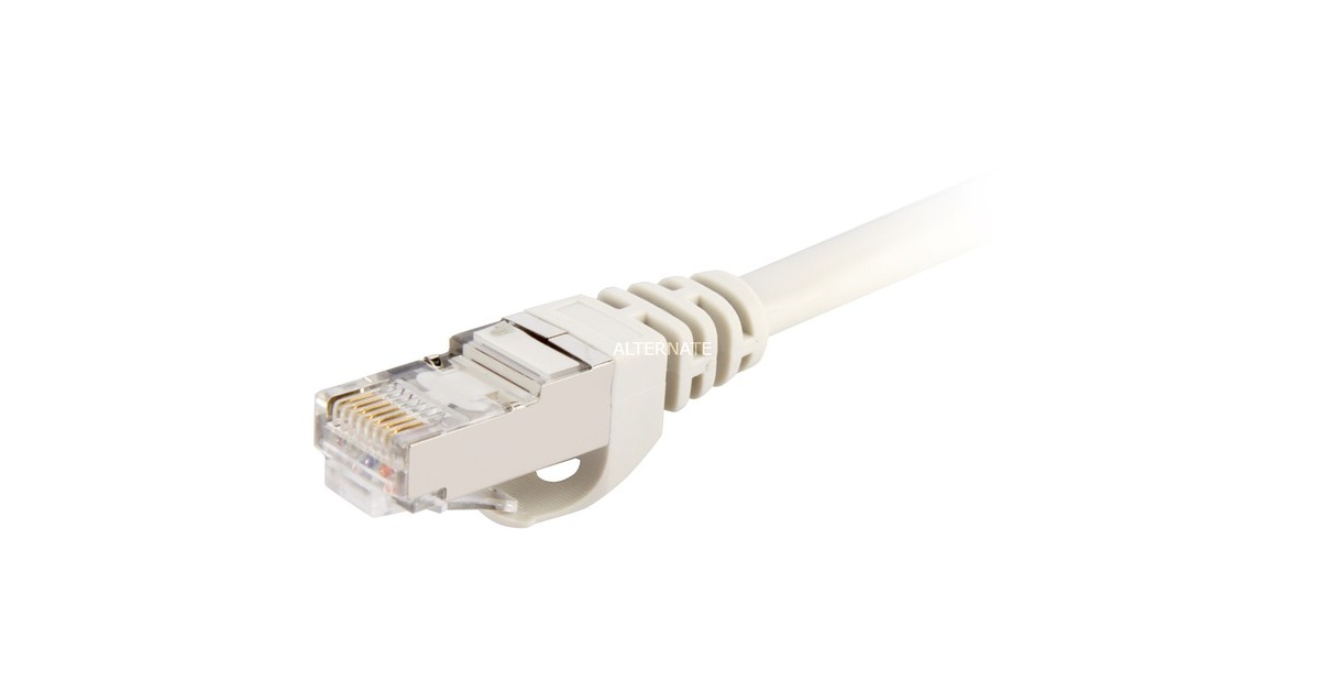 SharkoonPatchkabel SFTP, RJ-45 met Cat.6  (Grijs, 0,25 meter)