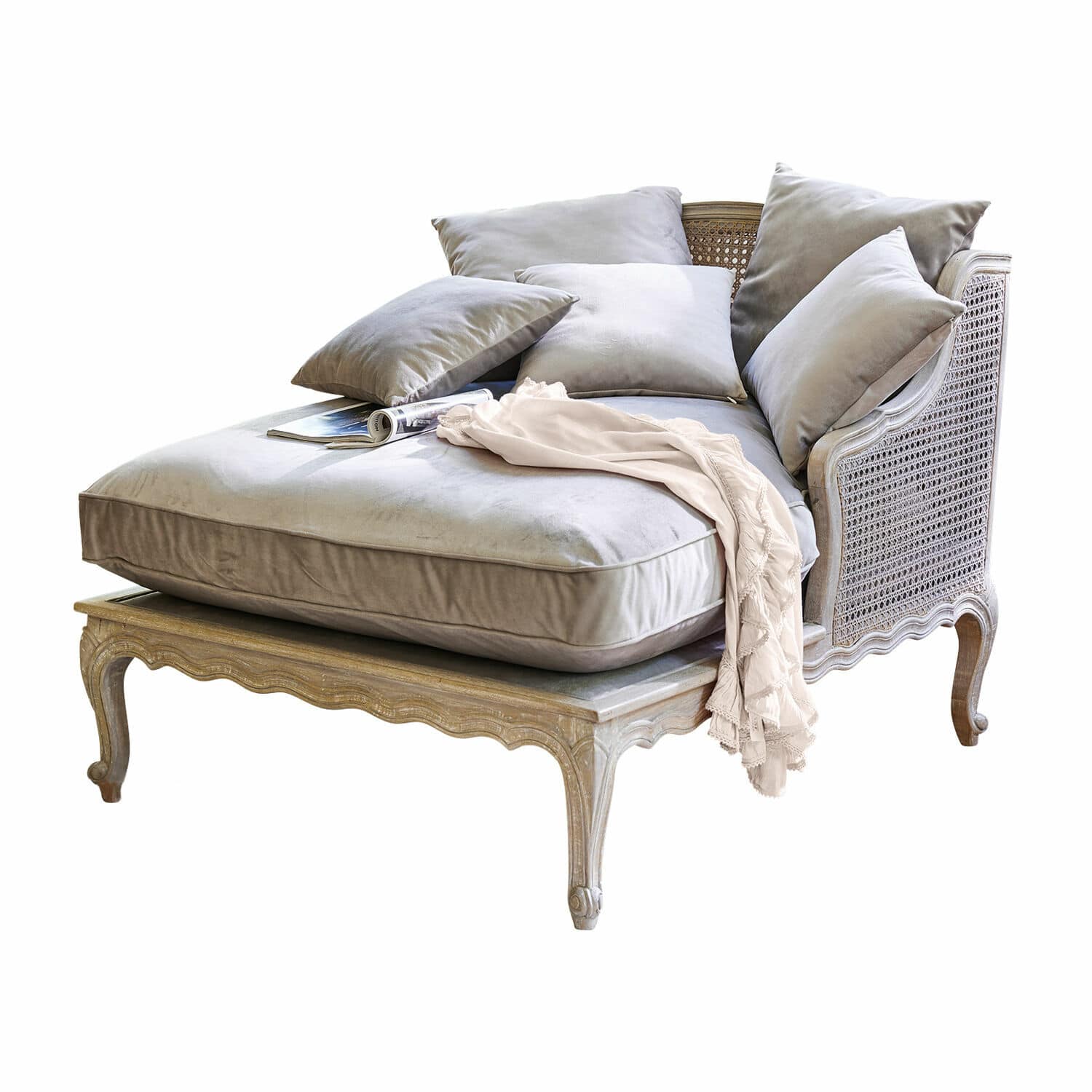 Chaiselongue Dronne braun